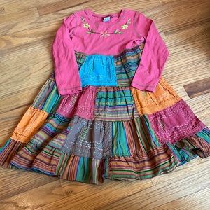 Mimi & Maggie dress-size 6-beautiful embroidery and patchwork skirt-love it!